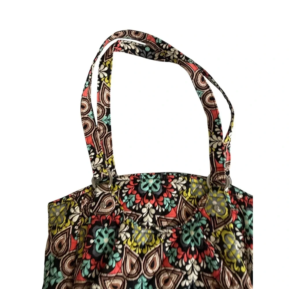 Vera Bradley Women's Mandy Sierra Quilted Paisley Shoulder Bag Handbag Purse